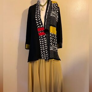 Lucy Paris 2025 Favorite Color Chartreuse Flowing Amelia Maxi Skirt Size M